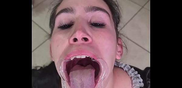 trendsFrench maid tries to drink her own piss with a lip retractor | funny